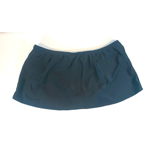 NWT NEW DIRECTIONS BLACK SWIM SKIRT BOTTOM XL Wrap Skirt Style - Picture 7 of 7